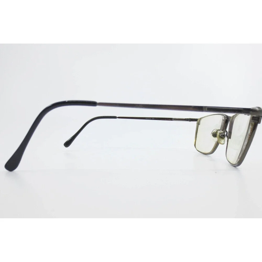 Modern Kevin Antique Silver Rectangular Metal Eyeglass Frames 60-18-150 39719